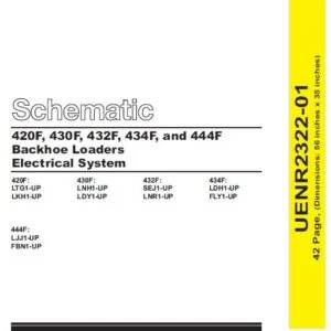 Cat 420F-LTG Backhoe Loader Electrical + Hydraulic System Schematic Manual - PDF DOWNLOAD