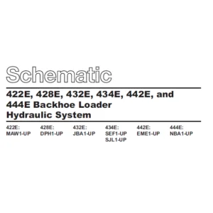 Cat 422E 428E 432E 434E 442E & 444E Backhoe Loader Hydraulic System Schematic Manual - PDF DOWNLOAD