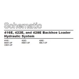 Cat 422E-HBE Backhoe Loader Electrical + Hydraulic System Schematic Manual - PDF DOWNLOAD