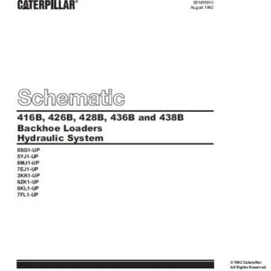 Cat 422E-MAW Backhoe Loader Electrical + Hydraulic System Schematic Manual - PDF DOWNLOAD