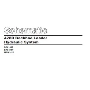 Cat 428D-DSX Backhoe Loader Electrical + Hydraulic System Schematic Manual - PDF DOWNLOAD