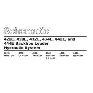 Cat 428E-DPH Backhoe Loader Hydraulic + Electrical System Schematic Manual  - PDF DOWNLOAD