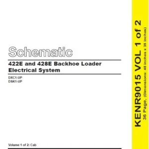 Cat 428E-DXC Backhoe Loader Electrical + Hydraulic System Schematic Manual - PDF DOWNLOAD