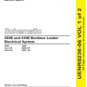 Cat 430E-MXB Backhoe Loader Electrical + Hydraulic System Schematic Manual - PDF DOWNLOAD