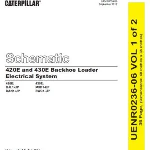 Cat 430E-SWC Backhoe Loader Electrical + Hydraulic System Schematic Manual - PDF DOWNLOAD