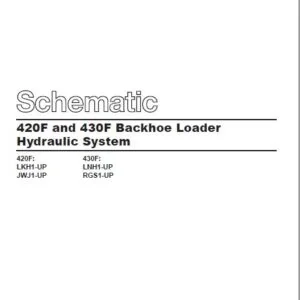 Cat 430F-LNH Backhoe Loader Hydraulic + Electrical System Schematics Manual - PDF DOWNLOAD