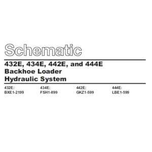Cat 432E 434E 442E & 444E Backhoe Loader Hydraulic System Schematic Manual - PDF DOWNLOAD