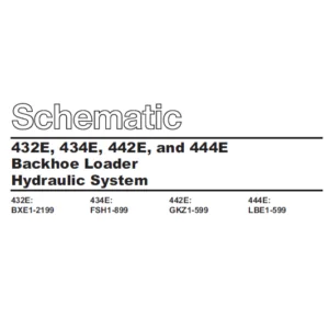 Cat 432E 434E 442E & 444E Backhoe Loader Hydraulic System Schematic Manual - PDF DOWNLOAD