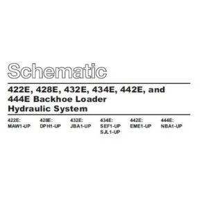 Cat 434E-SXB Backhoe Loader Electrical + Hydraulic System Schematic Manual - PDF DOWNLOAD