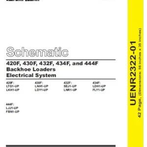 Cat 434F-FLY Backhoe Loader Electrical + Hydraulic System Schematic Manual - PDF DOWNLOAD
