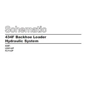 Cat 434F-LDH Backhoe Loader Electrical + Hydraulic System Schematic Manual - PDF DOWNLOAD