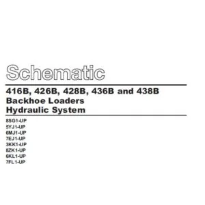 Cat 436B-6MJ Backhoe Loader Hydraulic + Electrical System Schematic Manual - PDF DOWNLOAD