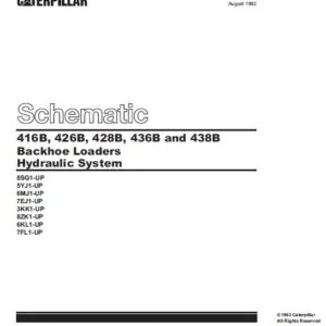 Cat 438B-3KK Backhoe Loader Electrical + Hydraulic System Schematic Manual - PDF DOWNLOAD