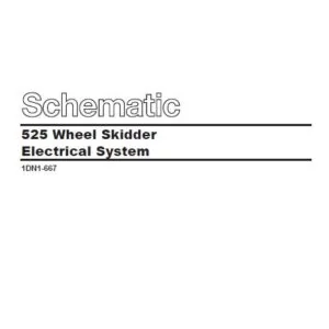 Cat 525 Wheel Skidder Electrical System Schematic Manual - PDF DOWNLOAD