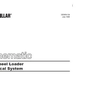 Cat 916 Wheel Loader Electrical System Schematic Manual - PDF DOWNLOAD