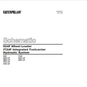 Cat 924F WHEEL LOADER IT24F INTEGRATED TOOLCARRIER HYDRAULIC System Schematic Manual  - PDF DOWNLOAD