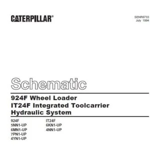 Cat 924F WHEEL LOADER IT24F INTEGRATED TOOLCARRIER HYDRAULIC System Schematic Manual - PDF DOWNLOAD