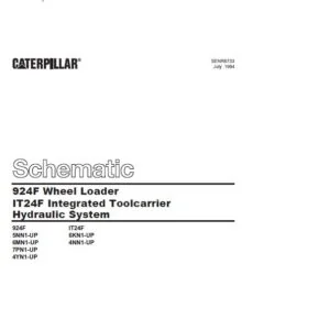 Cat 924F WHEEL LOADER IT24F INTEGRATED TOOLCARRIER HYDRAULIC System Schematic Manual - PDF DOWNLOAD