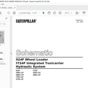 Cat 924F WHEEL LOADER IT24F INTEGRATED TOOLCARRIER HYDRAULIC System Schematic Manual - PDF DOWNLOAD