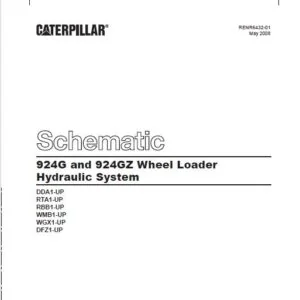 Cat 924G & 924GZ Wheel Loader Hydraulic System Schematic Manual - PDF DOWNLOAD