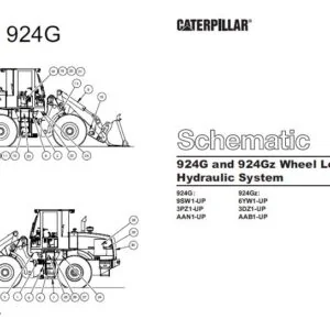 Cat 924G & 924Gz Wheel Loader Hydraulic System Schematic Manual - PDF DOWNLOAD