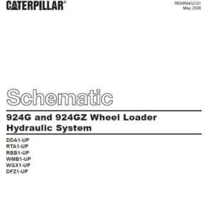 Cat 924G and 924GZ Wheel Loader Hydraulic System Schematic Manual - PDF DOWNLOAD