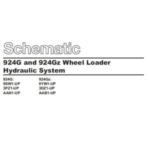 Cat 924G and 924Gz Wheel Loader Hydraulic System Schematic Manual - PDF DOWNLOAD