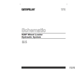 Cat 928F Wheel Loader Hydraulic System Schematic Manual - PDF DOWNLOAD