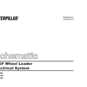 Cat 950F Wheel Loader Electrical System Schematic Manual   - PDF DOWNLOAD
