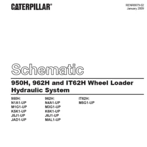 Cat 950H 962H & IT62H Wheel Loader Hydraulic System Schematic Manual - PDF DOWNLOAD