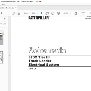 Cat 973C Tier III Track Load  Electrical System Manual  - PDF DOWNLOAD