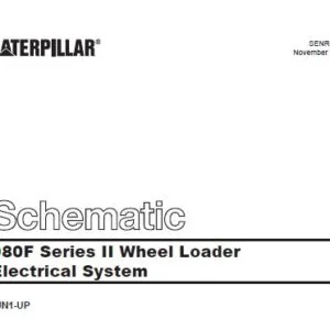 Cat 980F Series II  Wheel Loader Electrical System & Hydraulic Schematic Manual - PDF DOWNLOAD