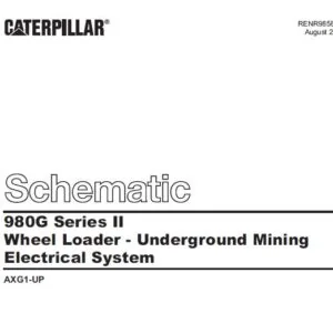 Cat  980G Series II Wheel Loader - Underground Mining Electrical System Schematic Manual Vol 1& 2 - PDF DOWNLOAD