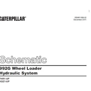 Cat 992G Wheel Loader Hydraulic System Schematic Manual - PDF DOWNLOAD