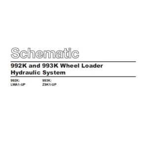 Cat 992K and 993K  Wheel Loader Electrical System & Hydraulic Schematic Manual - PDF DOWNLOAD