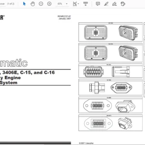 Cat C-10 C-12 3406E C-15 & C-16 On-highway Engine Electrical System Manual