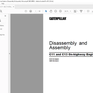 Cat C11 & C13 On-highway Engines Systems Disassembly & Assembly Manual