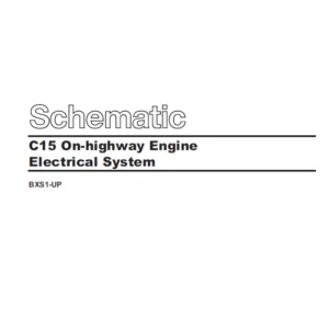 Cat 3126B & 3126E On highway Engines Electrical System Schematic Manual - PDF DOWNLOAD