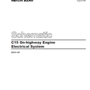 Cat C15 On-highway Engine Electrical System Schematic Manual - PDF DOWNLOAD