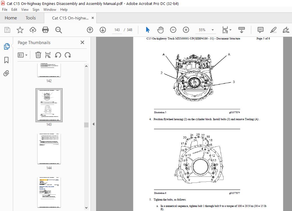 Cat C15 On-highway Engines Disassembly And Assembly Manual - PDF ...