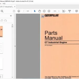 Cat C7 Industrial Engine Parts Manual - PDF DOWNLOAD