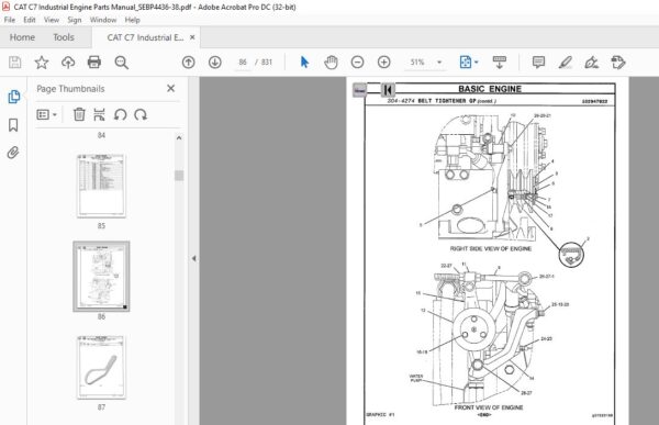 Cat C7 Industrial Engine Parts Manual - PDF DOWNLOAD - HeyDownloads ...