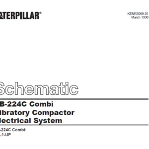 Cat CB-224C Combi Vibratory Compactor Electrical System Schematic Manual - PDF DOWNLOAD