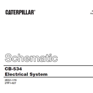 Cat CB-534 Electrical System Schematic Manual - PDF DOWNLOAD