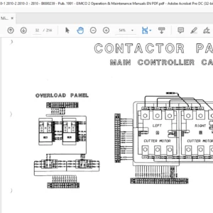 Cat Continuous Miner 2810 Drum Miners EIMCO Operation & Maintenance Manual - PDF DOWNLOAD
