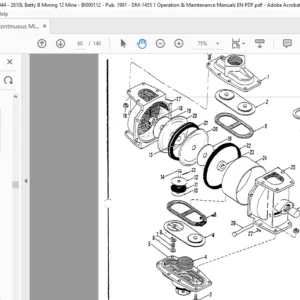 Cat Continuous Miner 2810L Betty B Mining Parts Catalog Manual - PDF DOWNLOAD