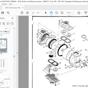 Cat Continuous Miner 2810L Drum Minor Elk Run Coal Mining EIMCO Coal Machinery Parts Manual