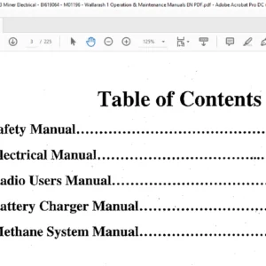 Cat Continuous Miner EIMCO Dash 3 Miner Electrical Training Manual - PDF DOWNLOAD
