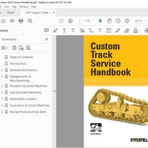 Cat Custom Track Service  Manual Handbook Manual - PDF DOWNLOAD