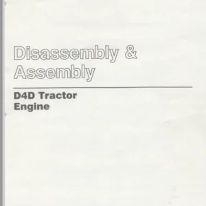 Cat D4D Tractor Engine Disassembly & Assembly Manual - PDF DOWNLOAD